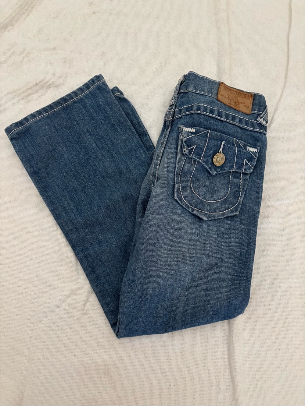 True Religion Kids Bootcut Jeans in Blue Denim